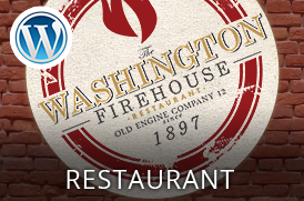 Responsive HTML5/CSS3 Wordpress theme for Washington Firehouse Restaurant website