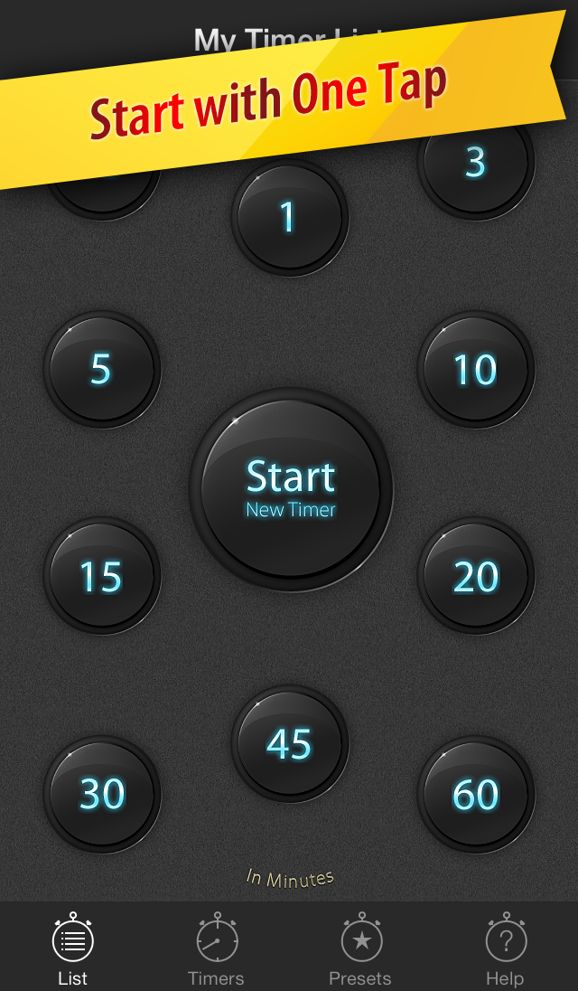 intervallo quick buttons