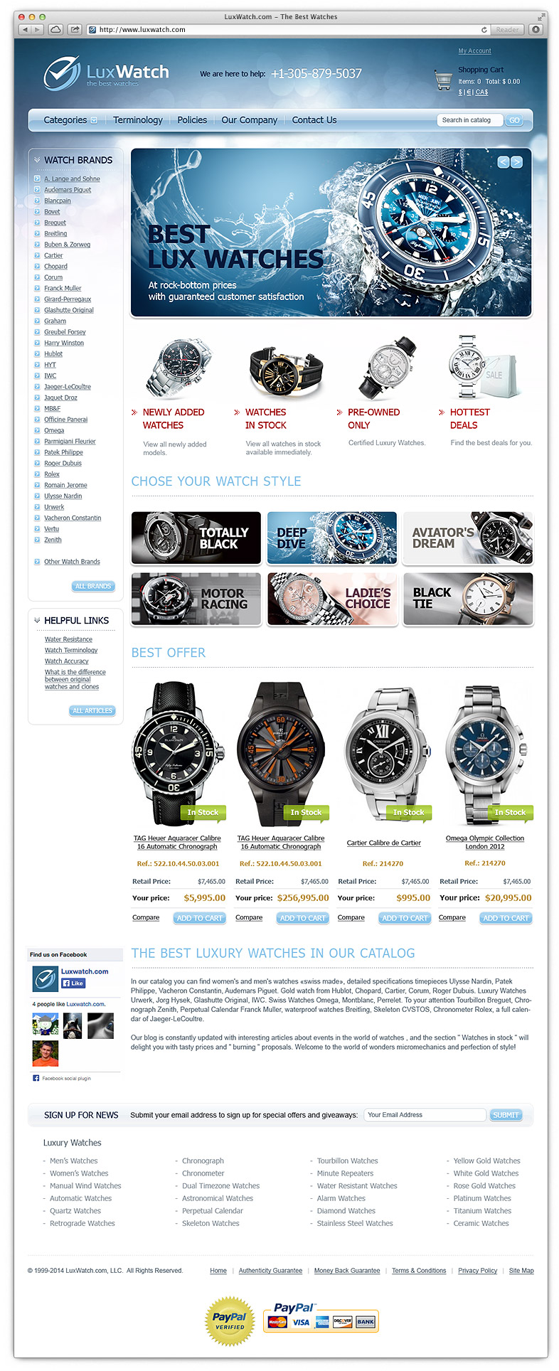 Online Store based on Magento. Custom Theme development in South Florida