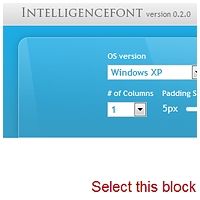 Intelligencefont - Free font tool