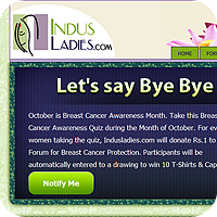 Microsite for Indusladies.com